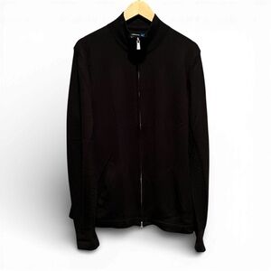 J.Lindeberg Merino Wool Zip Sweater Black XL